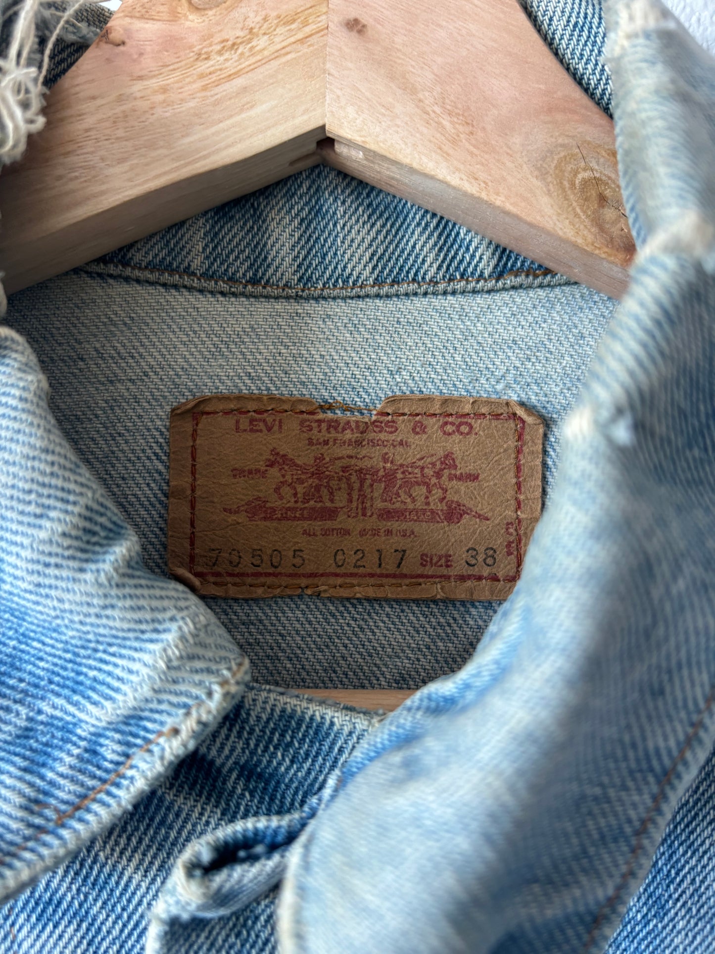 70s “Thrashed” Levis Type 3 Jacket