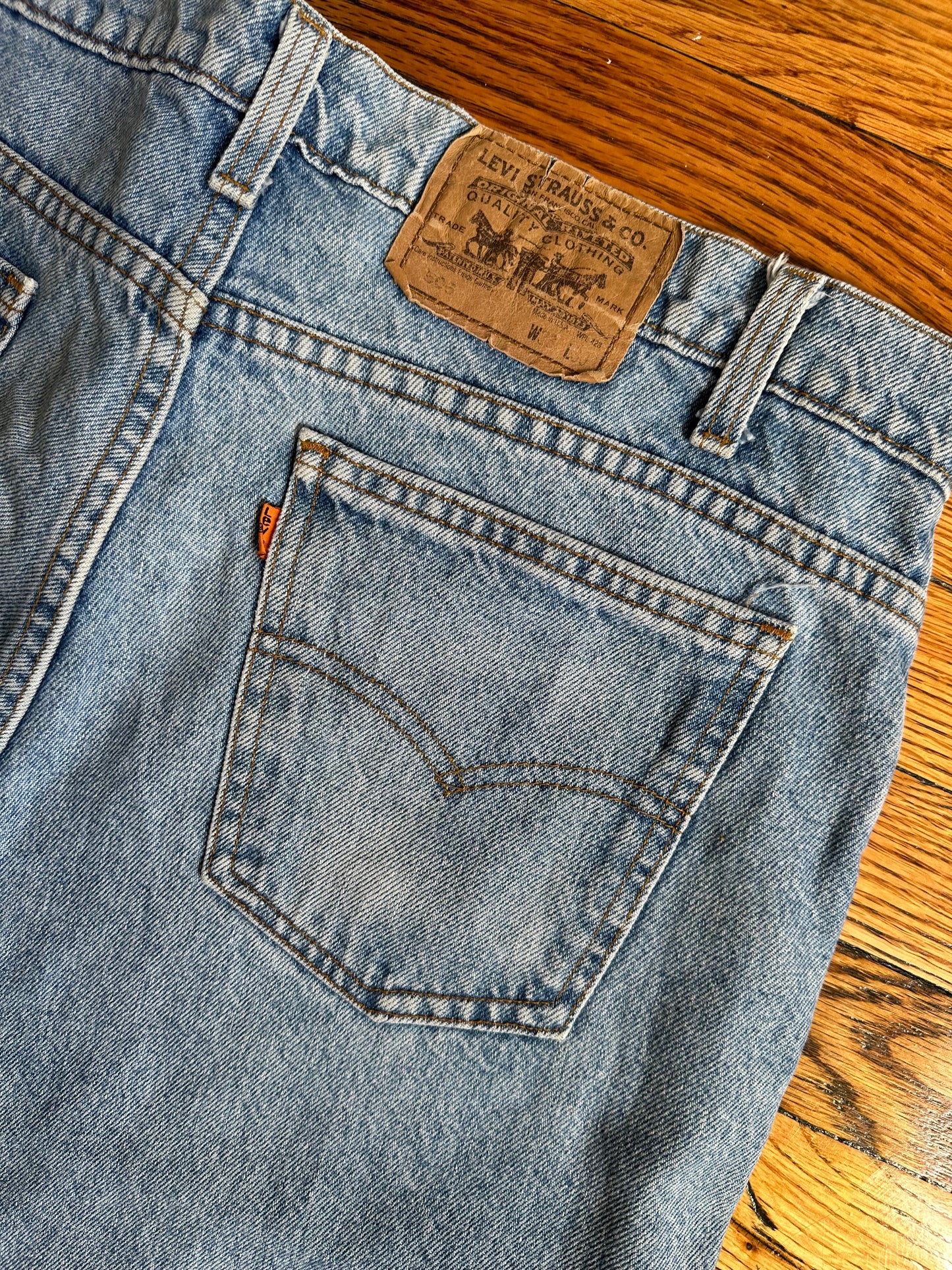 80's Orange Tab Levi's 505
