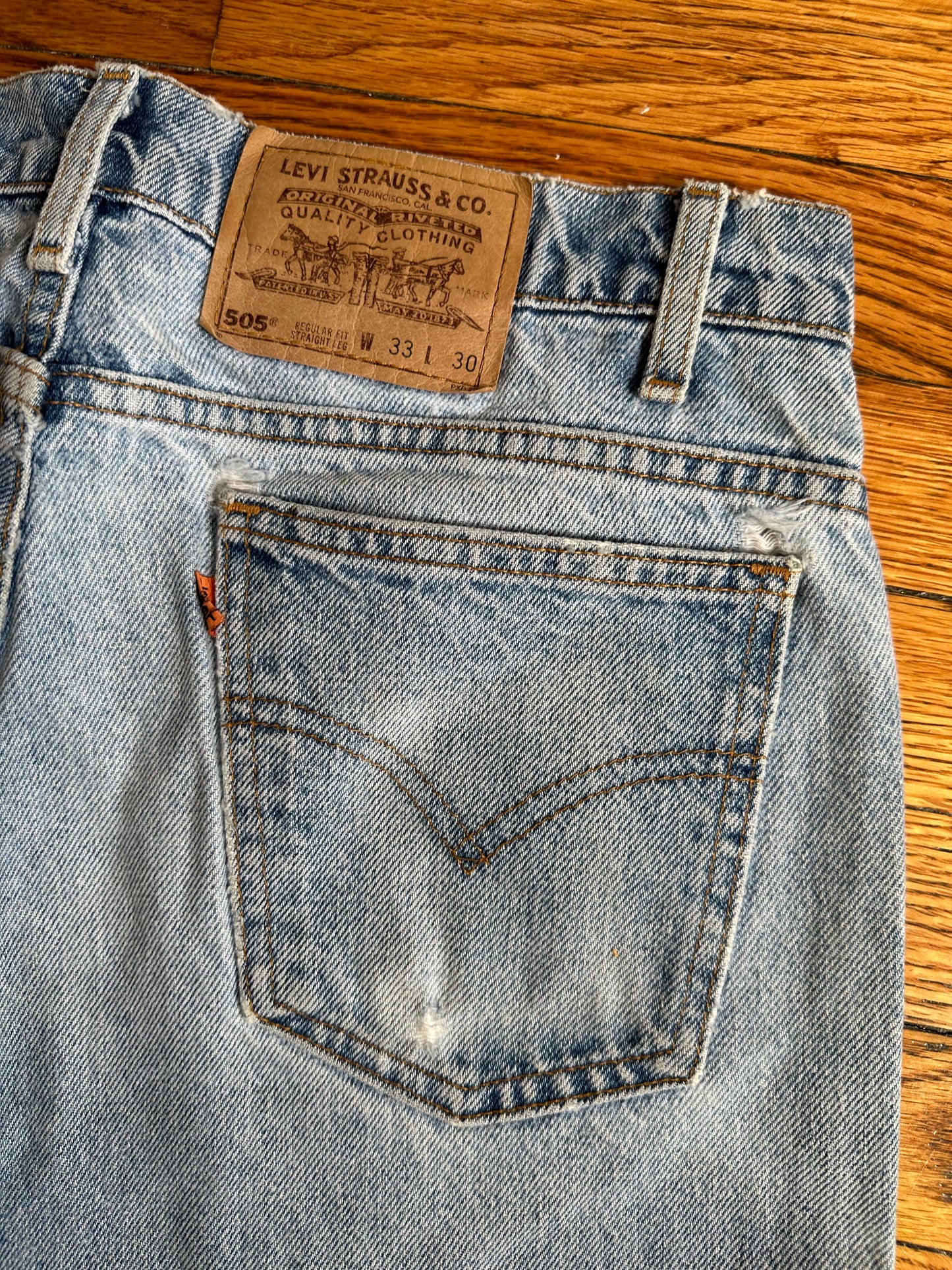 80's Orange Tab Levi's 505