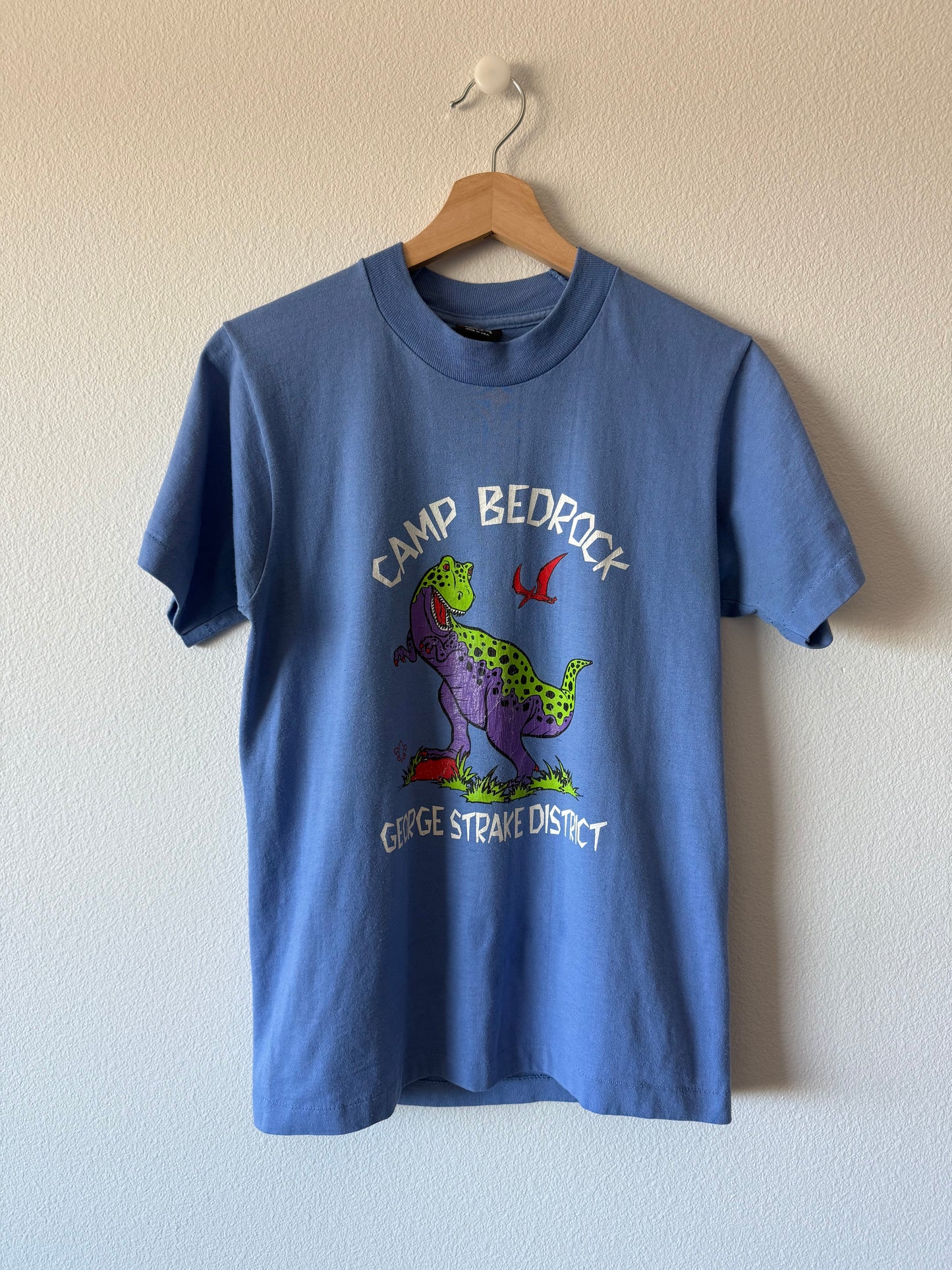 90's Camp Bedrock Dino Tee