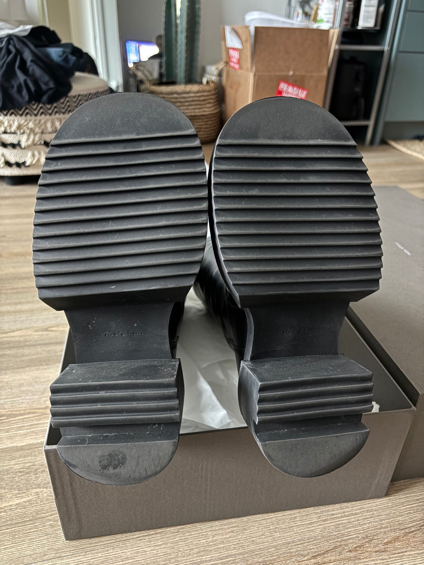 Rick Owens Pull On Bogun Tall Boots