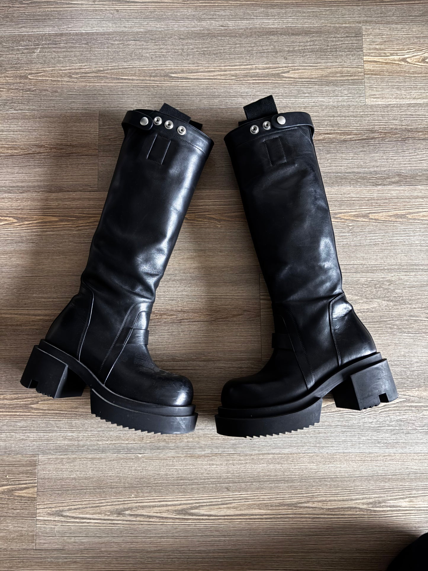 Rick Owens Pull On Bogun Tall Boots
