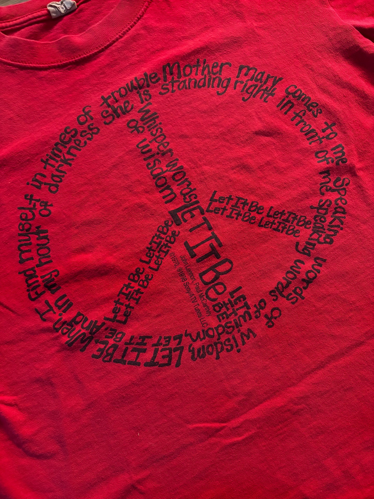 Let it be Peace Symbol Tee