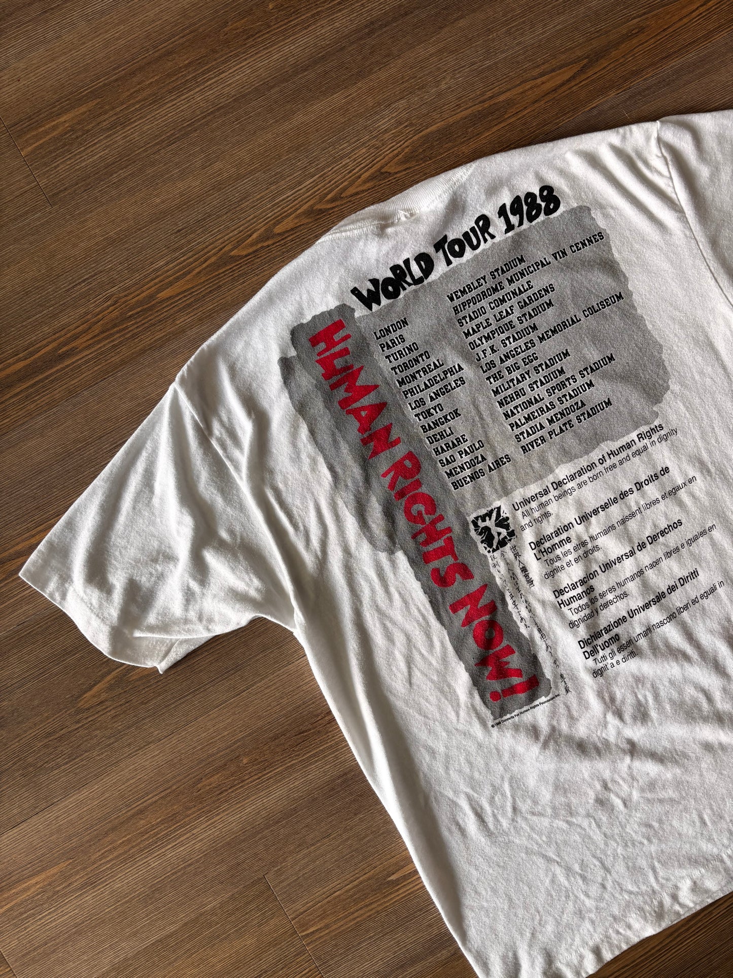 1988 Reebok Human Rights Tee