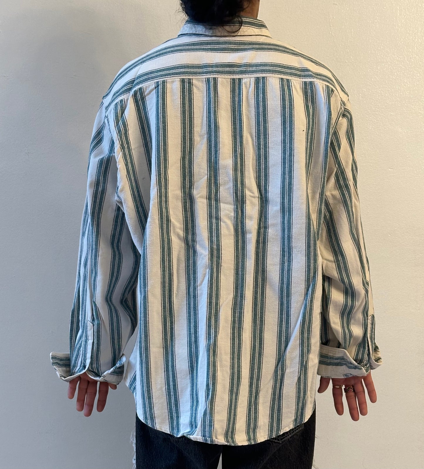 Eddie Bauer McKinley Cloth Vertical Stripe Shirt