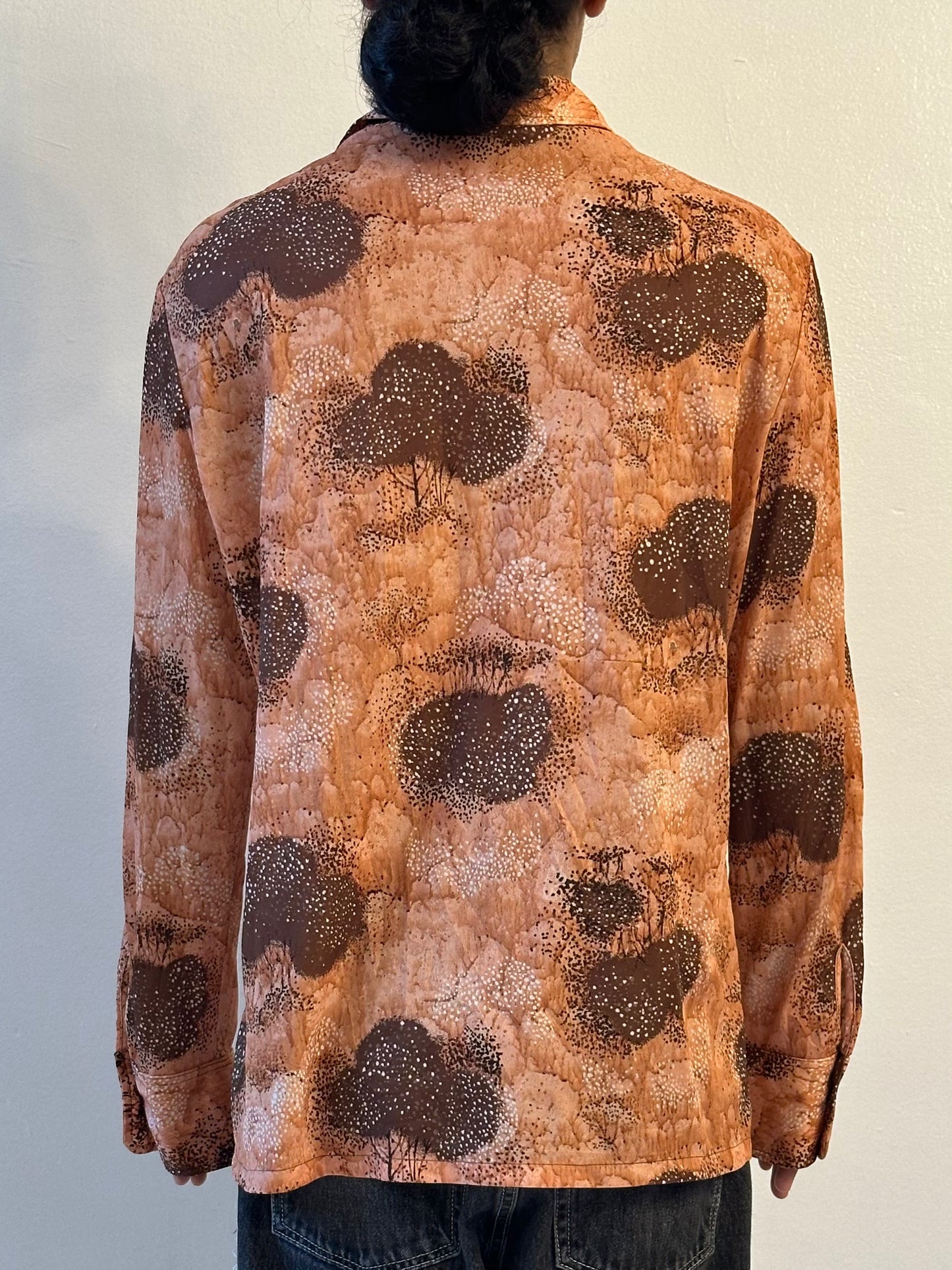 Printed Satin Shirt