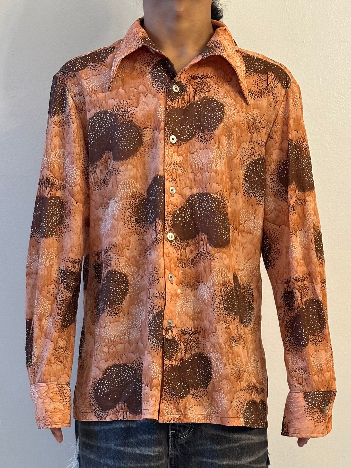 Printed Satin Shirt
