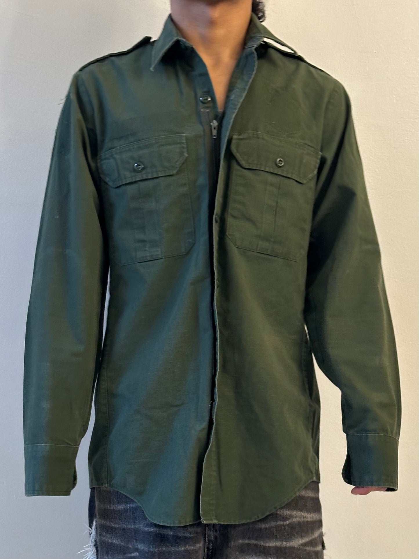 De-badged Vintage Military Shirt