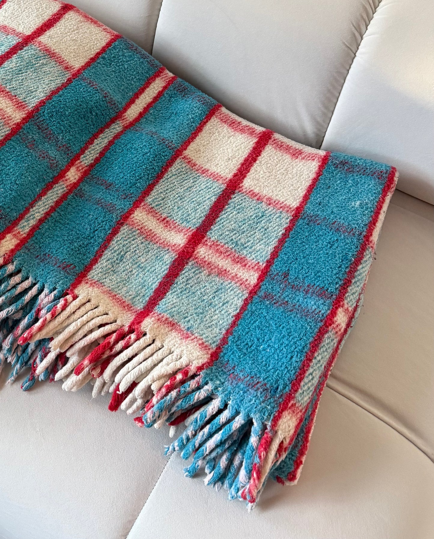 Reversible Plaid Throw Blanket