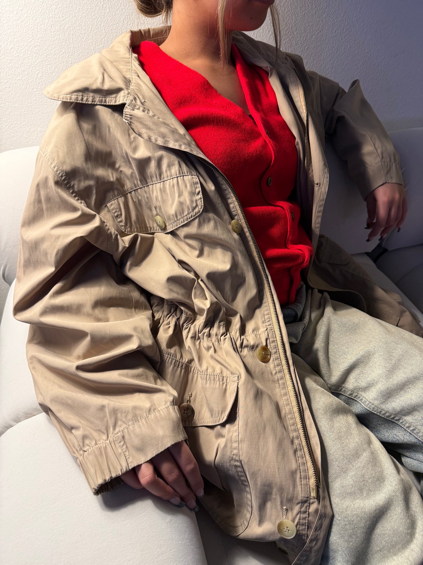 80’s Packable Hooded coat