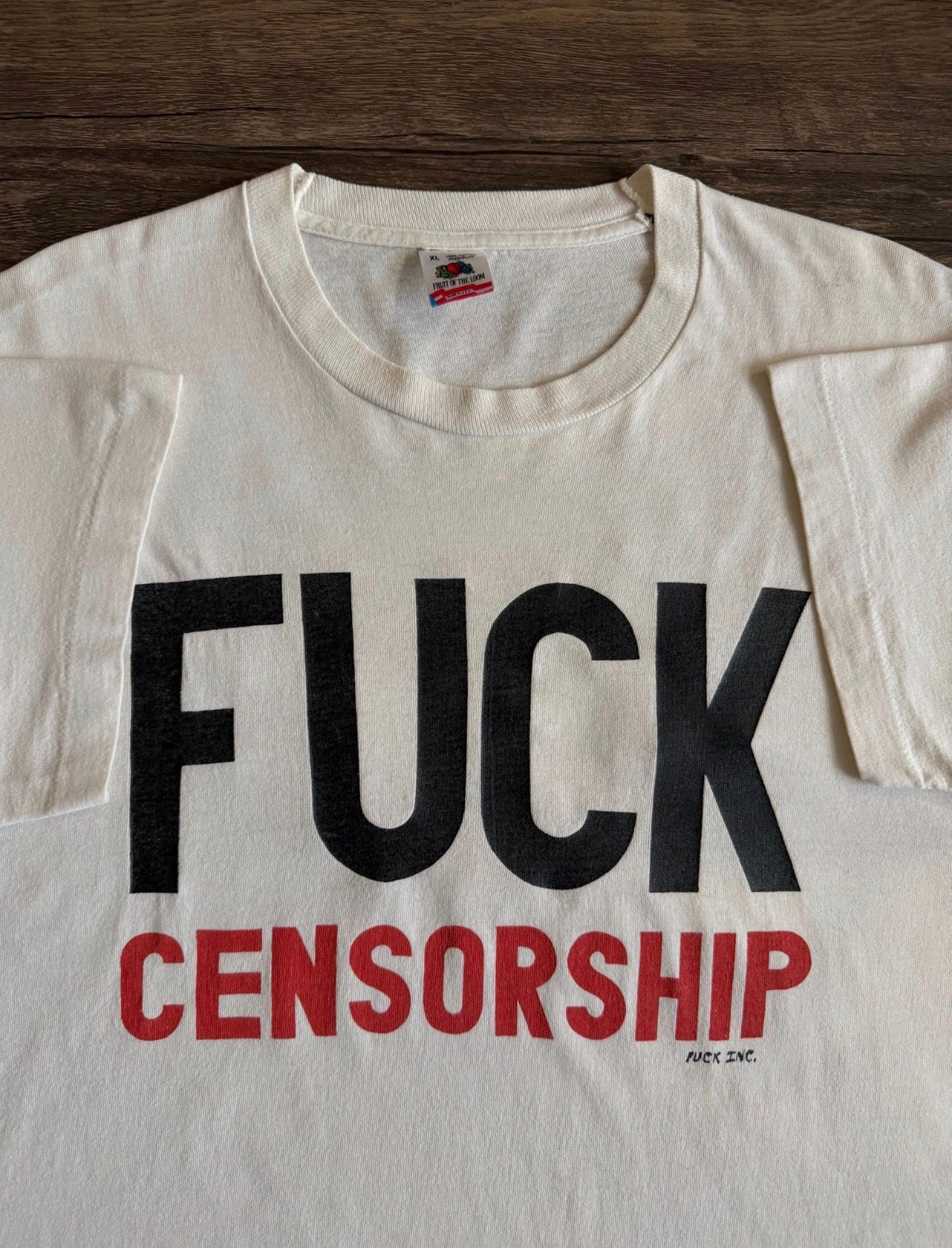 90s Fuck Censorship Vintage Tee