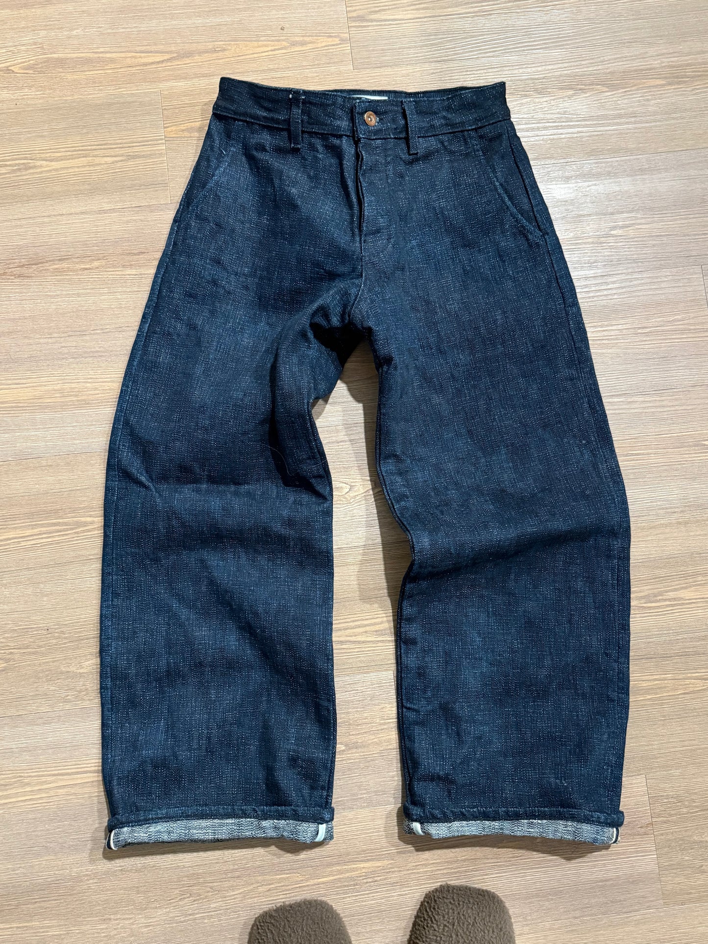The Hidden Rivet Grounded Slub 21oz Denim