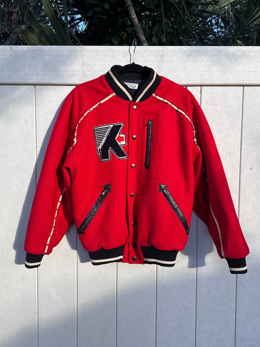 1980s Kansai Yamamoto K-Jet Powered “Leaps and Bounds” Varsity Bomber
