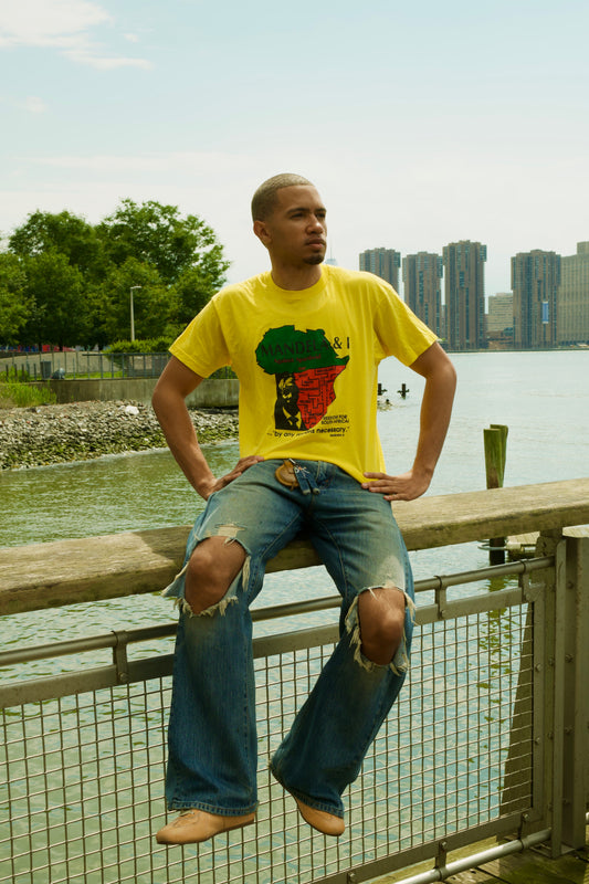 1980’s Nelson Mandela & I Against Apartheid Tee
