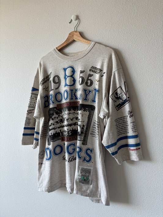 VTG 90’s Long Gone 1955 Brooklyn Dodgers Jersey