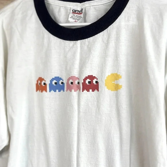 Pac-Man Ringer Tee - 25th Anniversary (2005) Sealed in Original Packaging