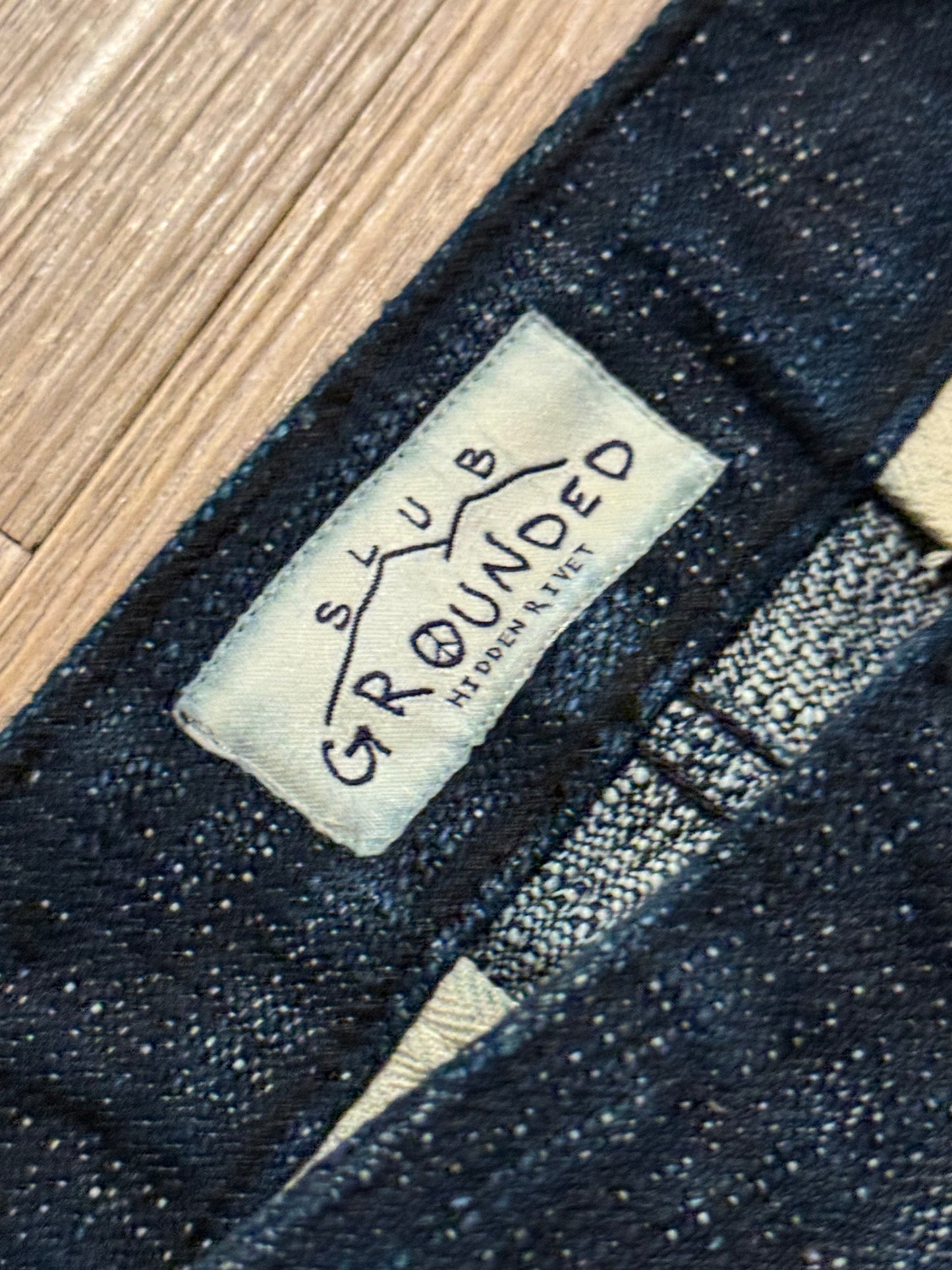 The Hidden Rivet Grounded Slub 21oz Denim