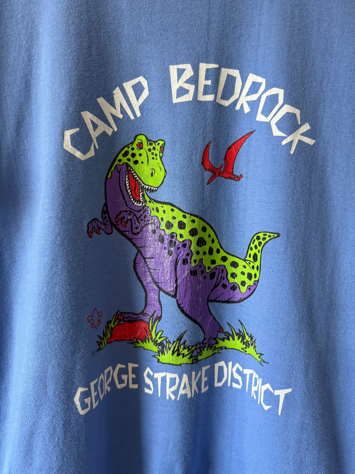 90's Camp Bedrock Dino Tee