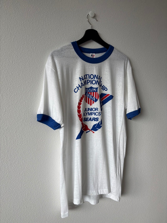 70's Sears Junior Olympics Ringer Tee